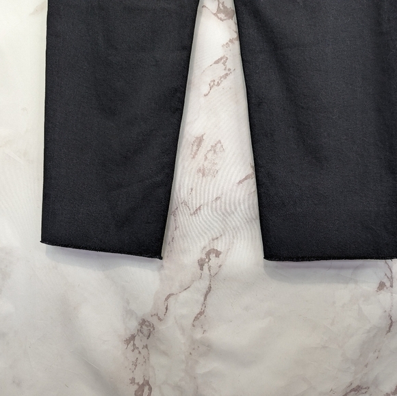 Everlane Jean Black The Way High Coal Straight Fray Raw Hem Crop Denim - Picture 9 of 14